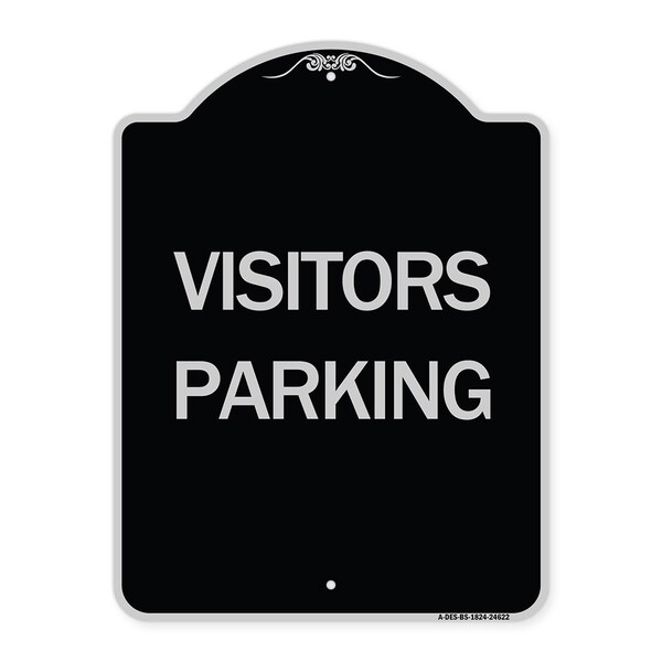 Signmission Parking Lot Visitors Parking Heavy-Gauge Aluminum Architectural Sign, 24" x 18", BS-1824-24622 A-DES-BS-1824-24622 - main